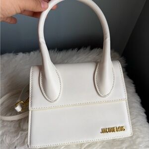White Leather Handbag medium the chiquito bag